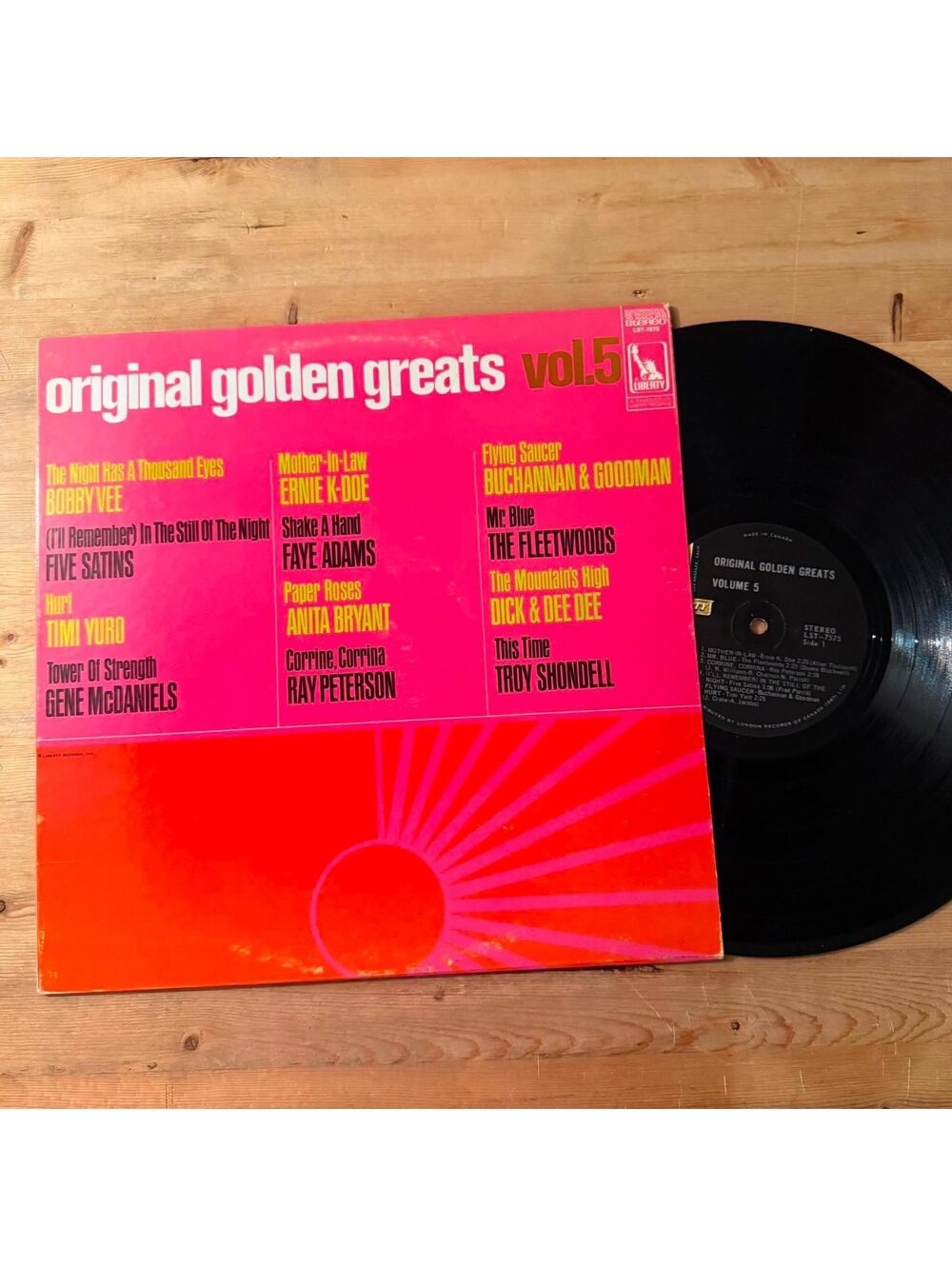 Various - Original Golden Greats Vol. 5 33rpm VG+ VR21